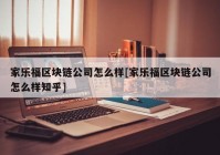 家乐福区块链公司怎么样[家乐福区块链公司怎么样知乎]