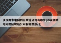 涉及国家电网的区块链公司有哪些[涉及国家电网的区块链公司有哪些部门]